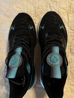 Women’s Black and Teal Athletic Sneakers, Brand New, Never Worn